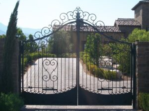 Custom Ironwork Double Gates