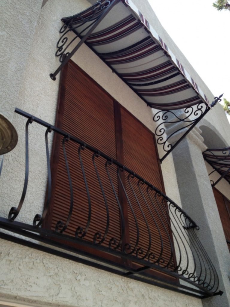 Wrought Iron Awning AW0016