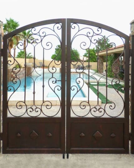 Wrought Iron Double Gates LV_1