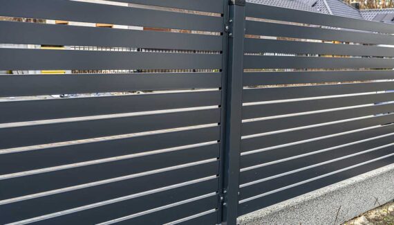 Black Modern Iron Fence