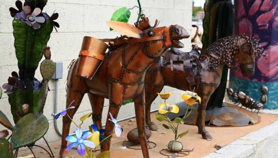 Lawn Iron Sculptures