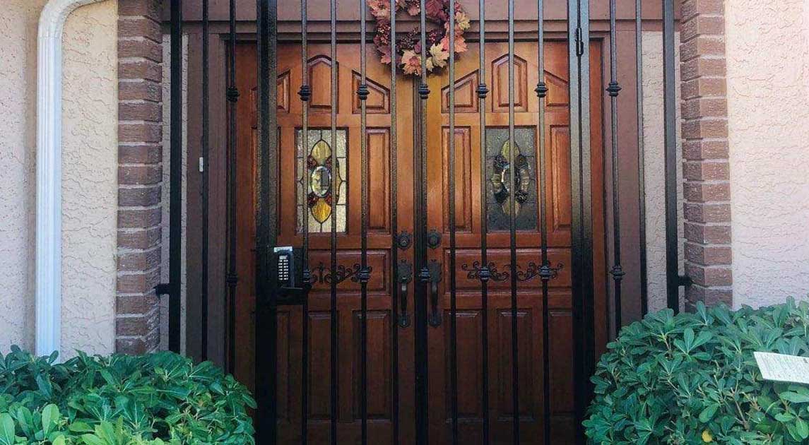 Wrought Iron Entryway